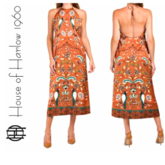 New House of Harlow Fall Color Dress Size M - Picture 4 of 15